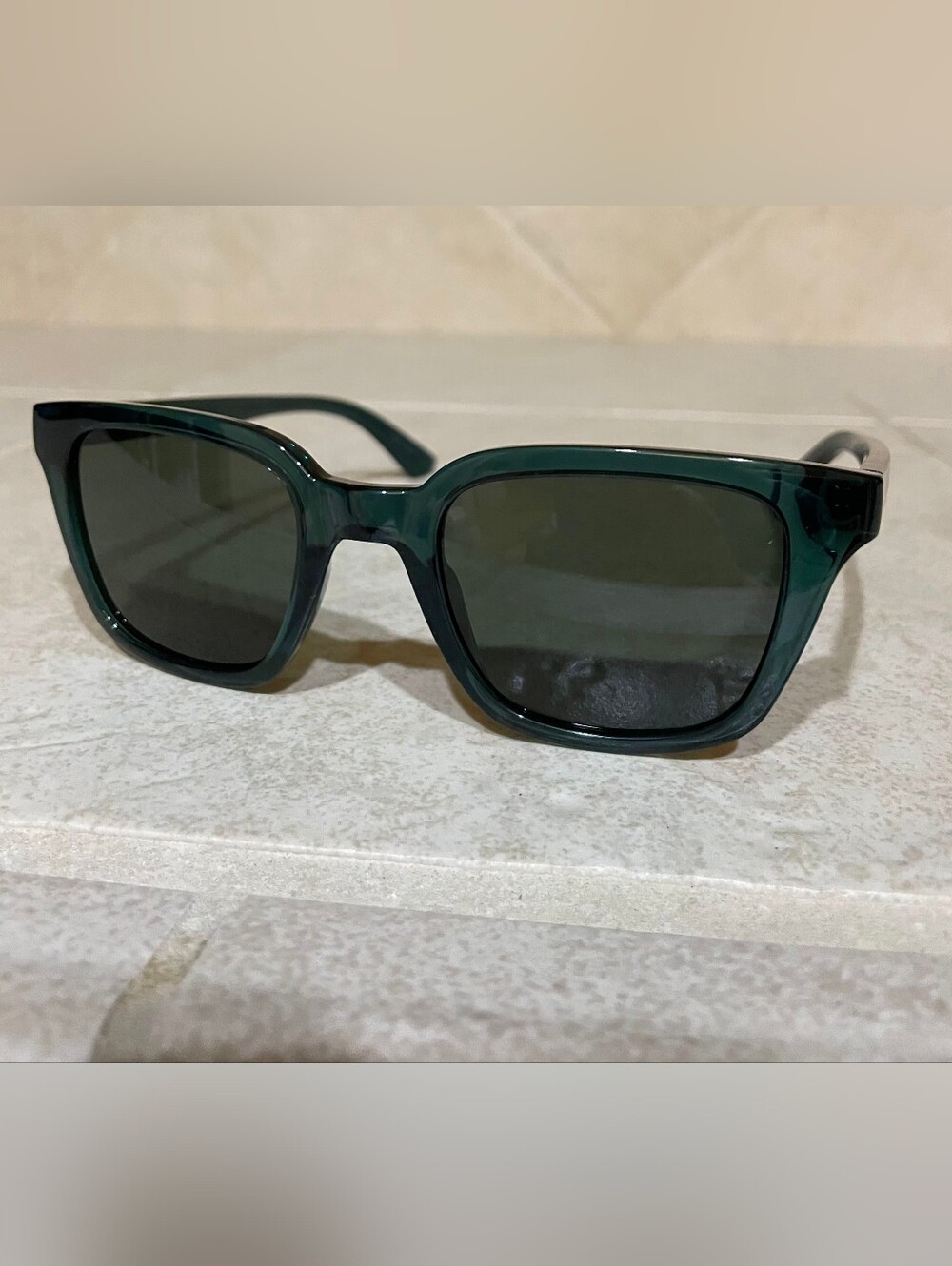 Calvin Klein Jeans CK24506S Green Rectangle Sunglasses